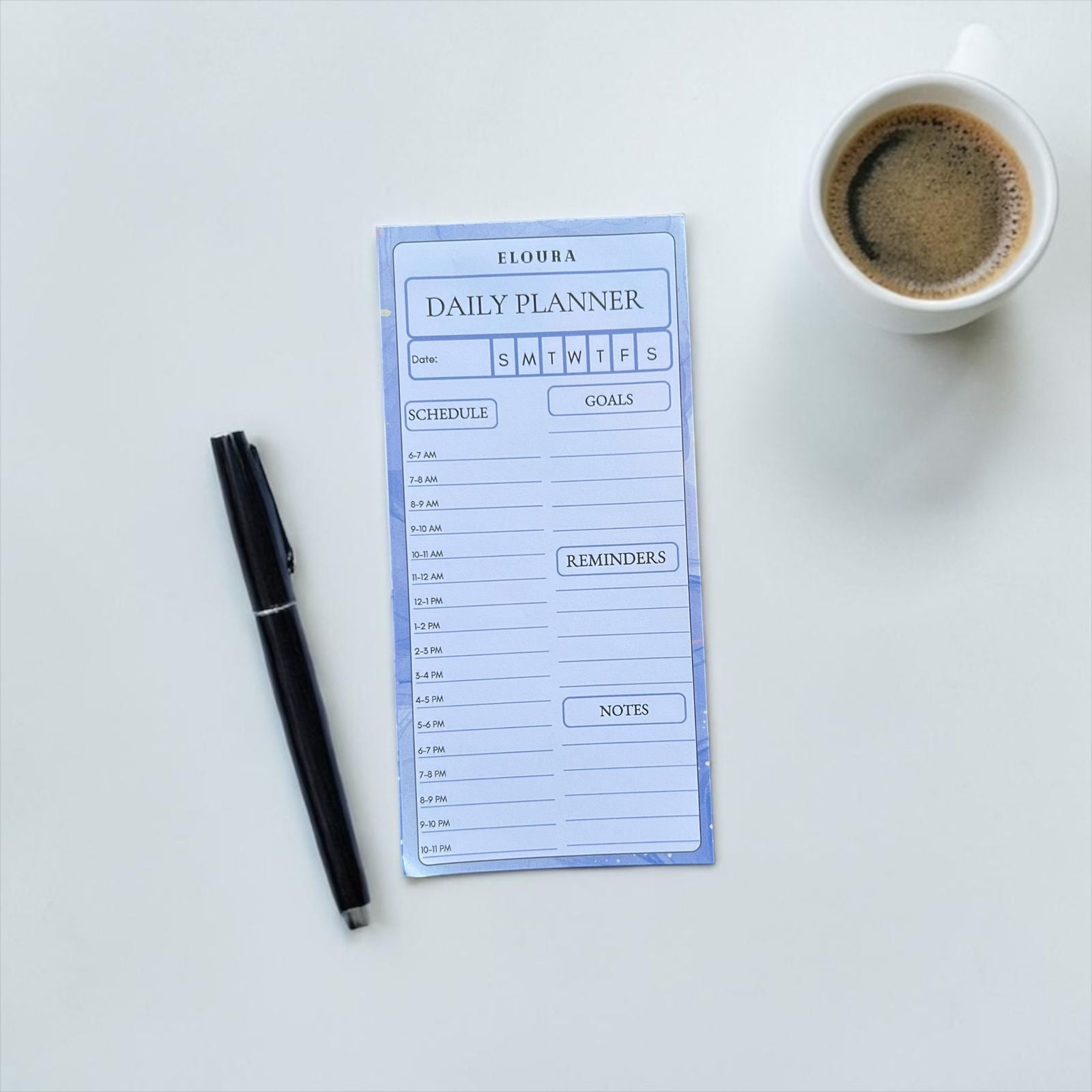 Violet Flow - Daily Planner Notepad