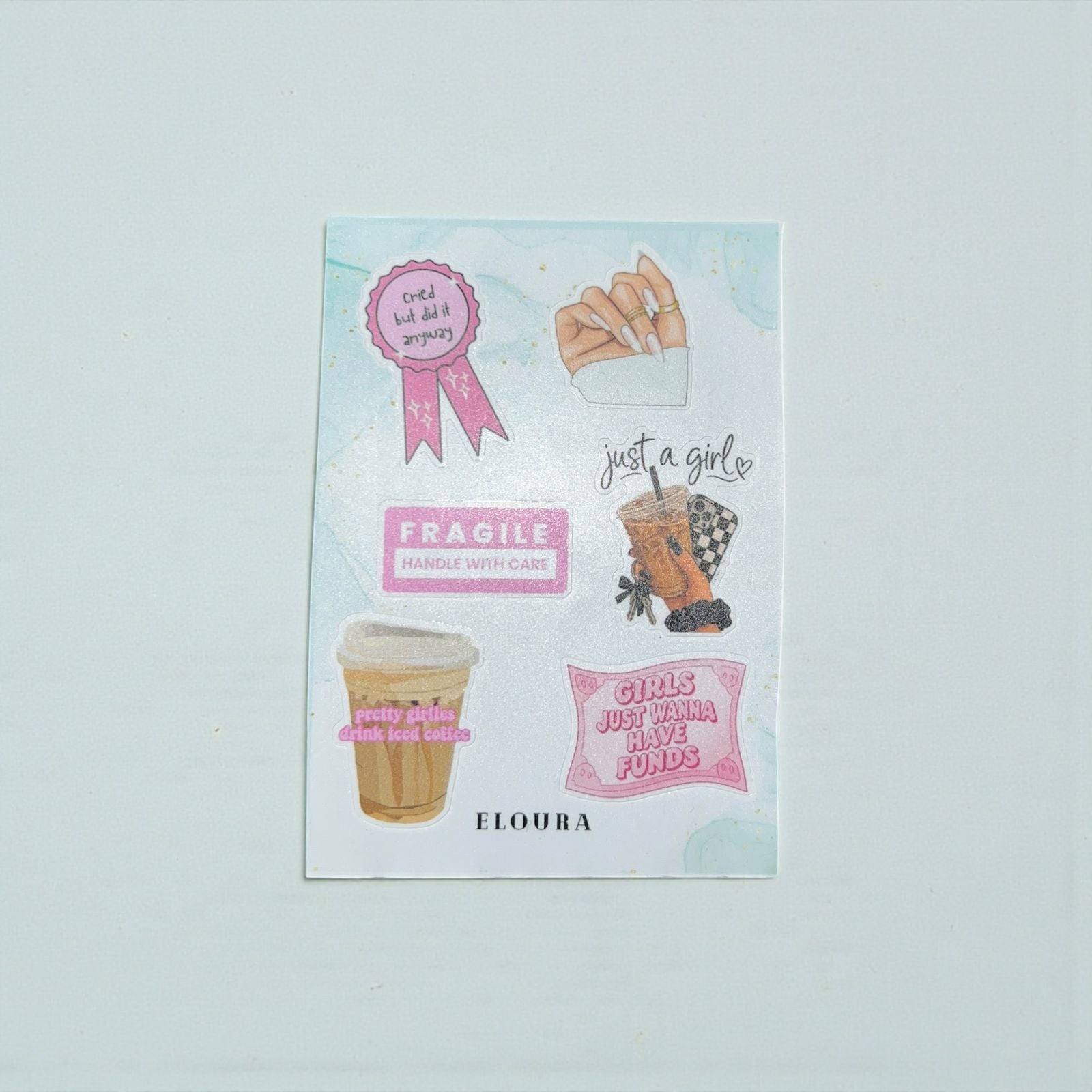 Just a Girl Sticker Sheet