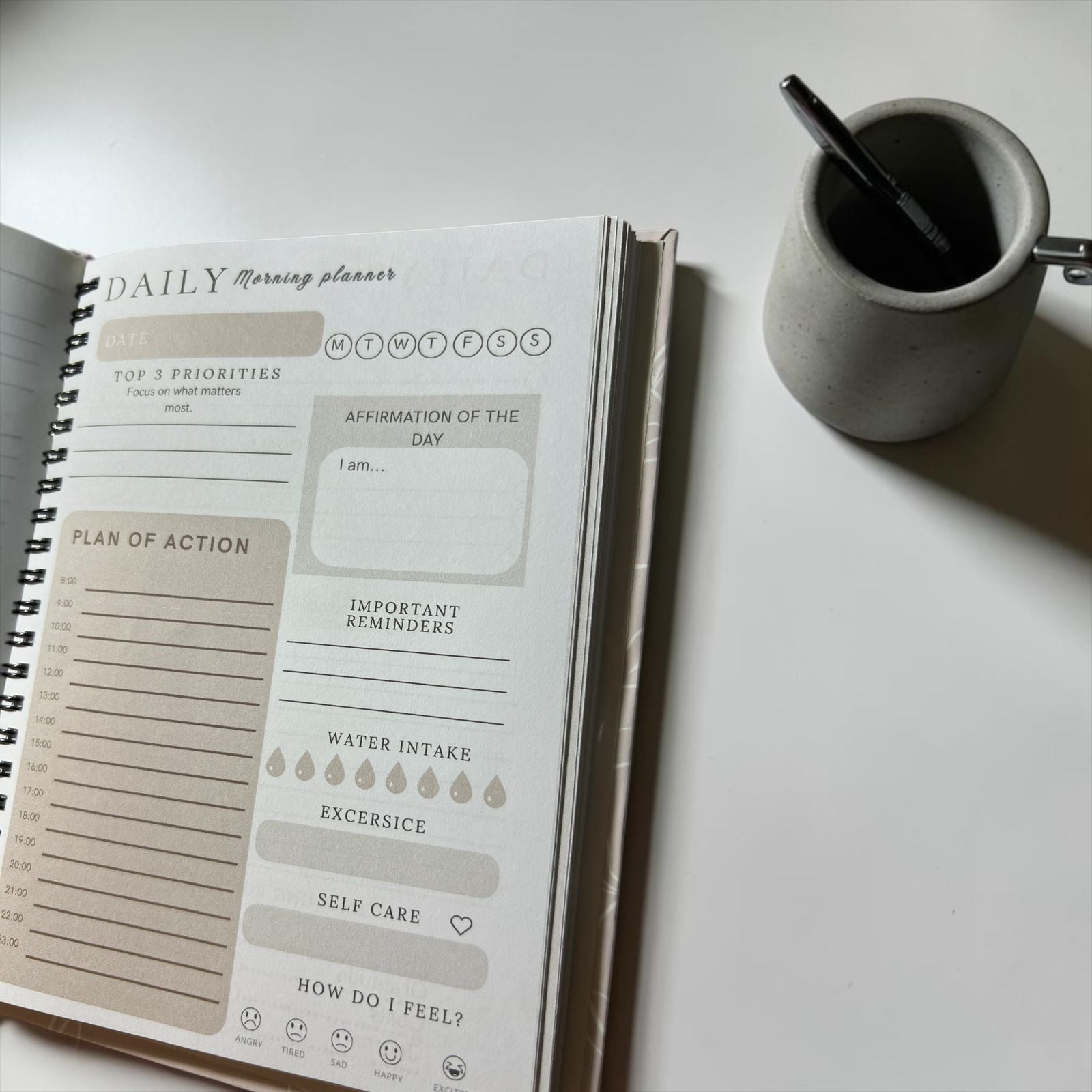 Blush Morning - Morning Routine Planner