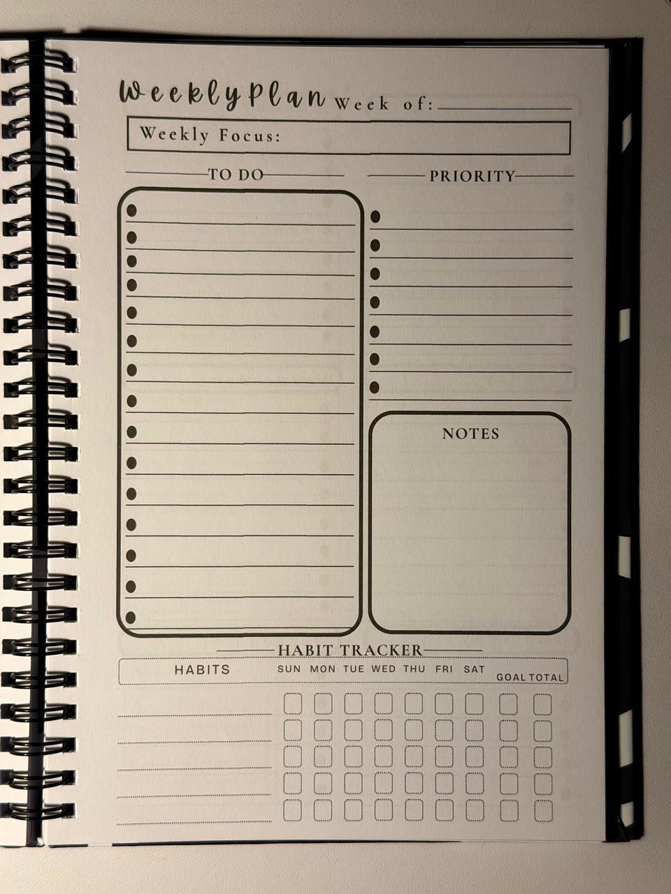 Midnight Flow - Weekly Planner