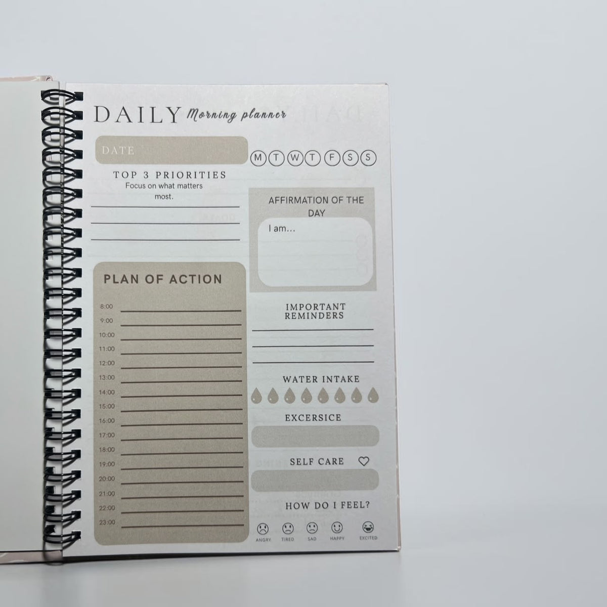 Blush Morning - Morning Routine Planner