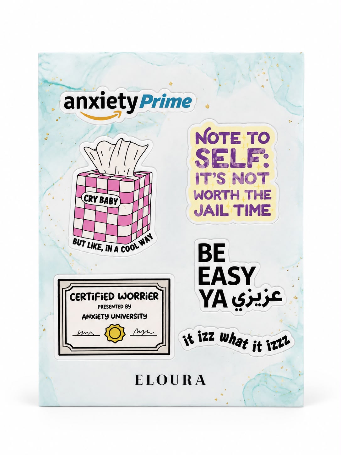 Anxious but Cute Sticker Sheet